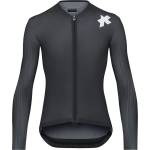 ASSOS Мъжка фланелка с дълъг ръкав за колоездене ASSOS Equipe RS L/S Jersey S11 Cycling jersey - Precision Graphite - размер M (056-3998-0313)
