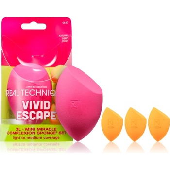 Real Techniques Vivid Escape Complexion Perfection Sponge set грим комплект