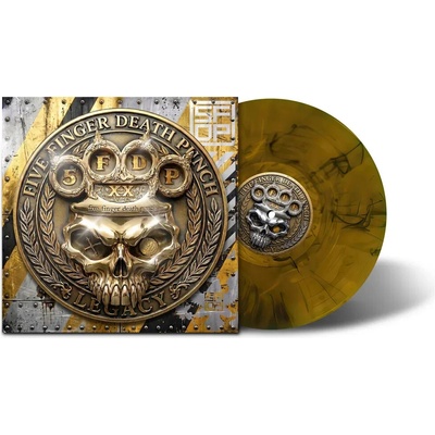Five Finger Death Punch: Legacy (Coloured Amber Wave Vinyl With Poster) - Vinyl LP