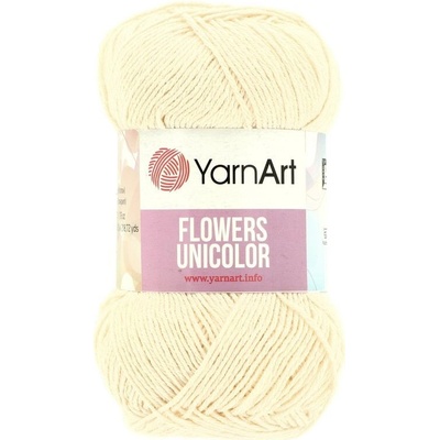 YarnArt Flowers Unicolor krémová 731