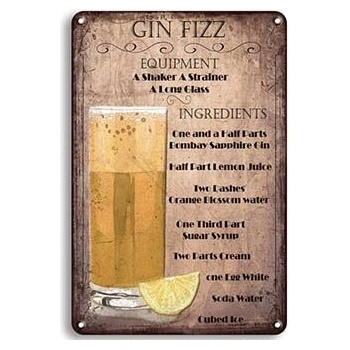 Ceduľa Gin Fizz