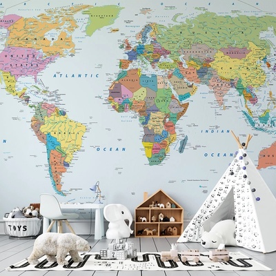 Art Gift Decor Детски Фототапет - Цветният атлас