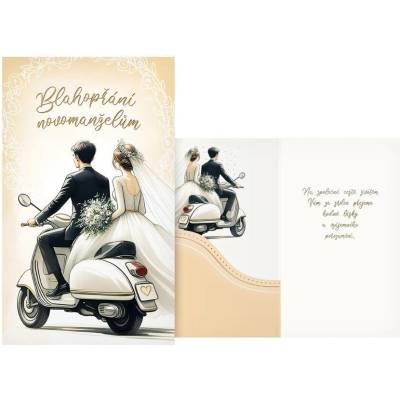 Přání svatební - Moped
