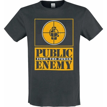 Image 1 of AMPLIFIED мъжка тениска public enemy - yellow fight the power - charcoal - amplified - zav210g83_cc