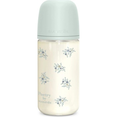 Suavinex láhev sklo Poetry fyziologická SX Pro MF modrá 240ml