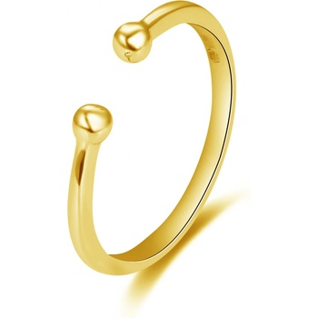 Beneto Minimalistický pozlátený prsteň AGG470 G