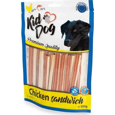KidDog kuřecí sendvič s treskou 250 g