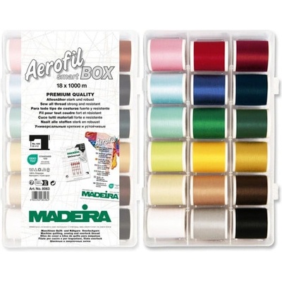 Šicí nitě PES Madeira Aerofil 120 Smartbox (18x1000m)