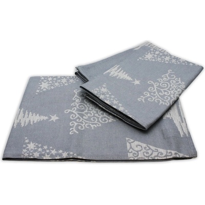 HOME ELEMENTS Stromčeky 50x70 cm 3ks strieborná