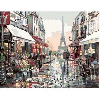 Vikpap KTL7149 Paříž malování podle čísel plátno 40 x 30 cm