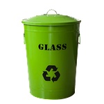 HORECANO G-Метален кош с капак 49L ЗЕЛЕН 32x39xh57cm (11766-001-G) (018542)