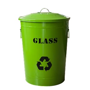 HORECANO G-Метален кош с капак 49L ЗЕЛЕН 32x39xh57cm (11766-001-G) (018542)
