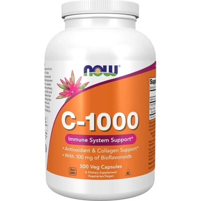 Now Foods Vitamín C 1000 mg Bioflavonoidy a Rutin 500 veg kapsúl