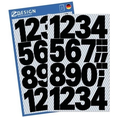 AVERY Z-DESIGN Čísla z černé fólie, velké, 2 sady v balení - 3785