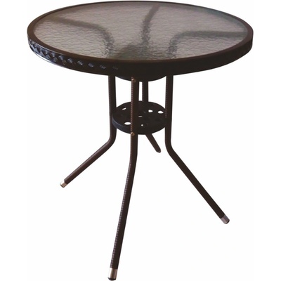 Bogdan Furniture Am Ратанова маса 4125 B ф75/72h кафява