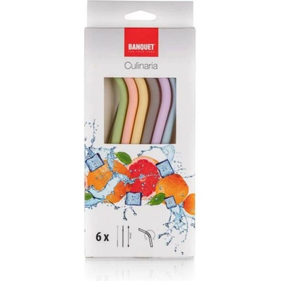 Banquet Culinaria Sada 6 silikonových brček 22 cm s kartáčkem – Hledejceny.cz