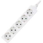 Xmart Разклонител Xmart GNB-05, 5 гнезда, 5.0 м, Бял (7254)