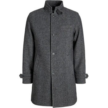 Jack & jones Палто Jack & jones Melton coat - Grey (Grey Melange / Herringbone Structure)