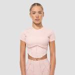 GymBeam Women‘s Cosmo Cropped T-shirt Pink XS