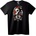 NOONEBRAND Тениска Червен Качулат Череп - 2XL, Black