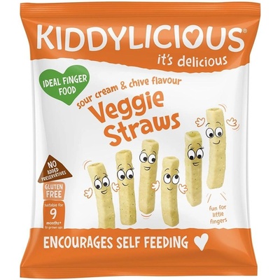 KIDDYLICIOUS Tyčinky zeleninové s kyslou smotanou a pažítkou príchuťou 12g
