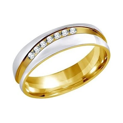 SILVEGO Snubní prsten MARIAGE z chirurgické oceli pro ženy RRC2050 Z