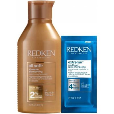 Redken All Soft šampon pro suché a lámavé vlasy s arganovým olejem 300 ml
