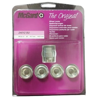 McGard Bezpečnostné matice M12x1,5 60° 19,7mm 19/21mm (24012SU)