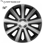 Versaco Тасове за джанти 14'' Versaco Carbon Aviator - Silver / Black