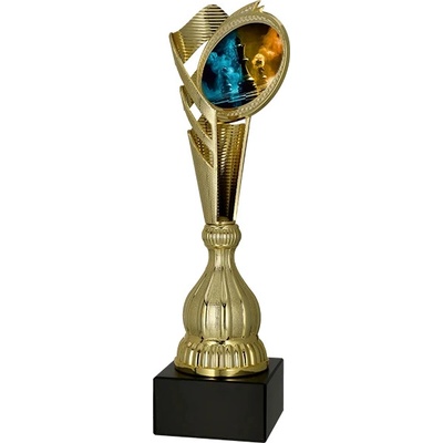 Zlatá trofej Šachy 37 cm – Zboží Dáma