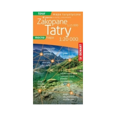 Tatry i Zakopane 1:20. Mapa turystyczna (plastik)