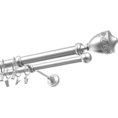 Garnyze-levneCZ Garnýže Avanti dvouřadá satyna komplet 25/16 mm 180 cm