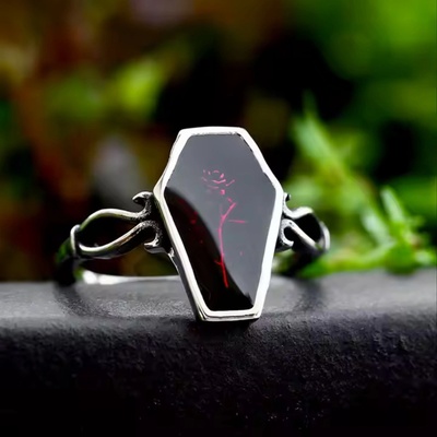 NNM пръстен Red Coffin - SS8-1067R червен