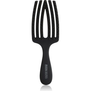 Olivia Garden Club The Nomad Detangling&Shine Fingerbrush плоска четка За коса Black
