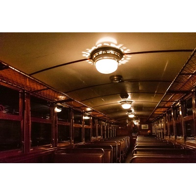 DIMEX ART Флизелинов фототапет интериор на ретро трамвай 375 x 250 см