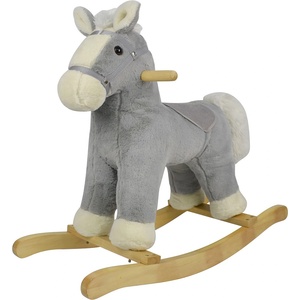 Chipolino Плюшено конче-люлка Chipolino - Сиво (RHOR02401GREY) - baby