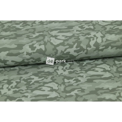 de-park Legins - matný úplet - Maskáč - eukalyptová