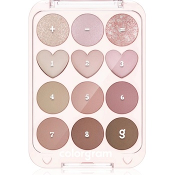 Colorgram Pin Point Eyeshadow Palette палитра сенки за очи за перфектен външен вид цвят 02 Pink+Mauve 9.9 гр