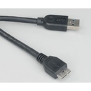 USB káble Akasa AK-CBUB04-10BK USB 3.0 Type A na microUSB, 1m, černý