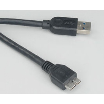Akasa AK-CBUB04-10BK USB 3.0 Type A na microUSB, 1m, černý