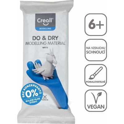 CREALL Modelovací hmota samotvrdnoucí DO&DRY HI 500 g bílá – Zboží Dáma