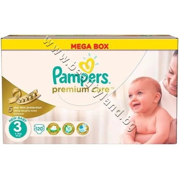 Pampers Пелени Pampers Premium Care Midi, 120-Pack, p/n PA-0202346 - Пелени за еднократна употреба за бебета с тегло от 5 до 9 kg (PA-0202346)