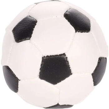 Flamingo Toy Noga Football Black & White - играчка за куче, футболна топка - текстилна, 5, 5 см - 1 бр, Белгия - 501092