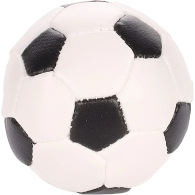 Flamingo Toy Noga Football Black & White - играчка за куче, футболна топка - текстилна, 5, 5 см - 1 бр, Белгия - 501092