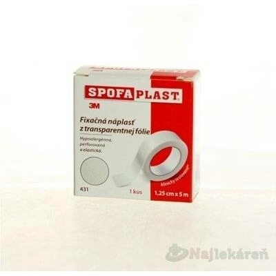 3M Spofaplast 431 náplast fixační netkané textilie 1,25 cm x 5 m