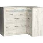 Bogdan Furniture Europe Ъглов шкаф Indianapolis I-15, бял крафт