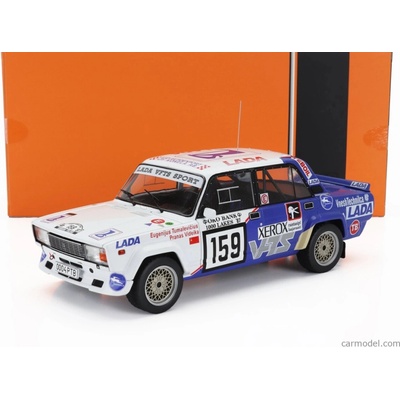 Ixo-models Lada fiat 2105 Vfts N 159 Rally 1000 Lakes 1987 Eugenijus Tumalevicious Pranas Videika Bílá Modrá 1:18