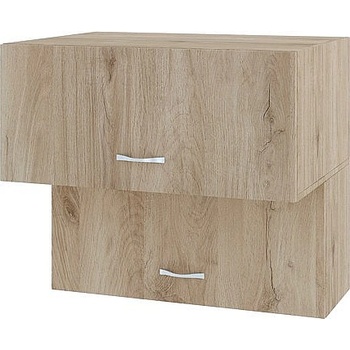 ИРИМ Горен шкаф с две хоризонтални врати Сити АРДА-107 дъб сонома арвен / дъб сонома арвен 80 см