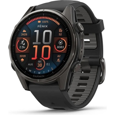 Garmin Fenix 8 AMOLED 43mm Sapphire Carbon Gray Titanium/Black 010-02903-21