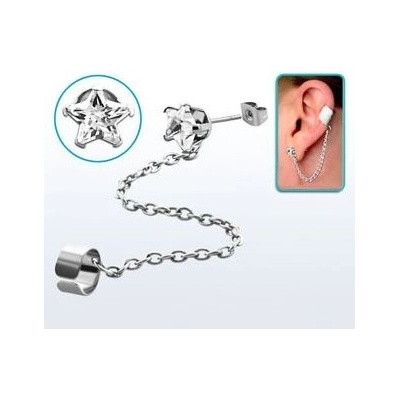 Piercingate náušnice NAU00030 čirá
